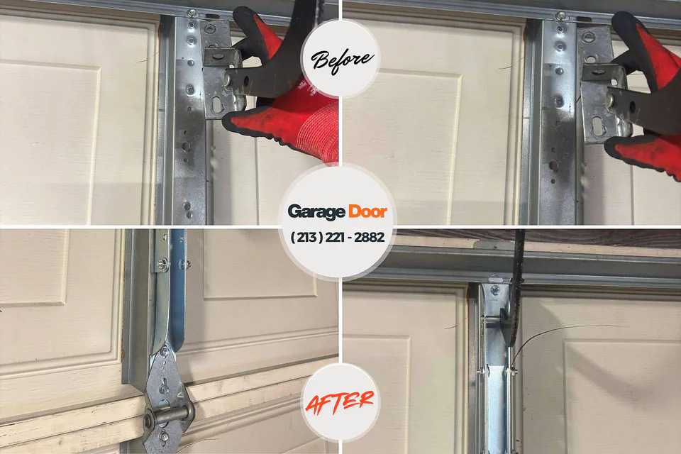 Before and after: garage door repair Ocean Bluff-Brant Rock, MA